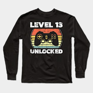 Level 13 Video 13th Birthday Long Sleeve T-Shirt